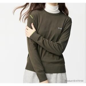 UNIQLO x ANYA HINDMARCH Long-Sleeve Sweater NWOT OLIVE SIZE M (Asian Size)